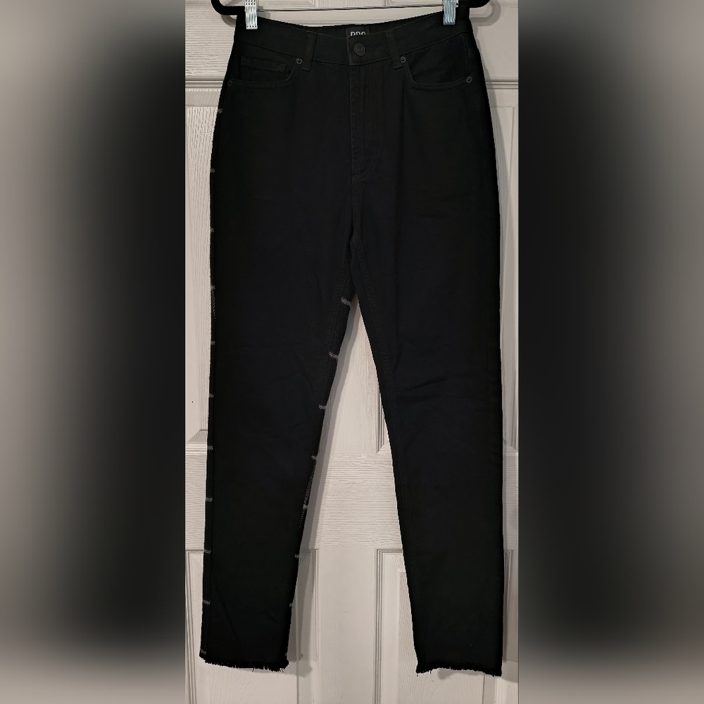 BDG Urban Outfitters Sz 1/2 Mom High Rise One Plaid Pantleg Women's Black Jeans